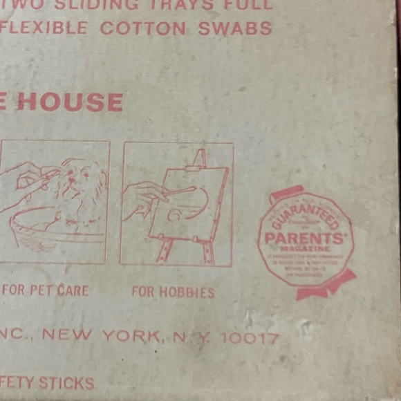 Vintage Q-Tip Box Family Chest Pink Decor 70’s - Picture 14 of 15